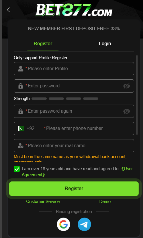 Game bet877 download